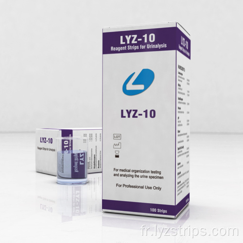 10 paramètres Bandelette de test urinaire Uric 10 CF